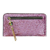 Sequined and Metal Tassel Clutch Bag