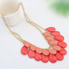 Overlapping Drops Necklace