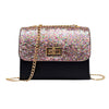Twist Lock Sequined Glittery Party Purse