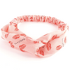 Pink Lips Passion Twist-Knot Head Wrap Headband