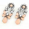 Crystal Flower Drop Earrings