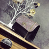 Twist Lock Sequined Glittery Party Purse