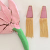 Deep Triangle Tassel Danglers