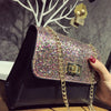 Twist Lock Sequined Glittery Party Purse