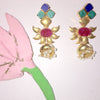 Floral Shimmer Jhumki Danglers