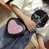 Shimmery Heart Sling Bag