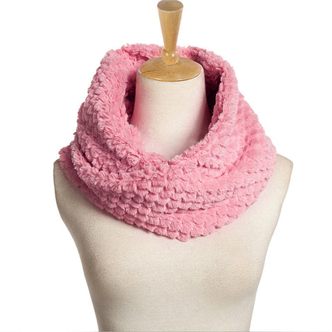 Faux Fur Cowl Loop Winter Scarf