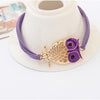 Owl Charm Leather Bracelet