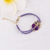 Owl Charm Leather Bracelet