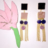 Geometric Druzzy Tassel Danglers