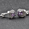 Crystal Embellished Rectangle Cufflinks