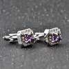 Crystal Embellished Rectangle Cufflinks