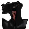 Overlapping Triangles Drop Earrings