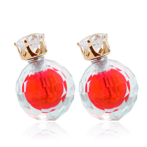 Double Sided Crystal Earrings