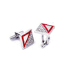 Enamel Square Crystal Cufflinks