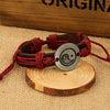 Yin and Yang Leather Bracelet