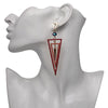 Overlapping Triangles Drop Earrings