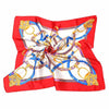 Geometric Foulard Print Silk Scarf