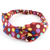 Rainbow Polka Dots Twist-Knot Head Wrap Headband