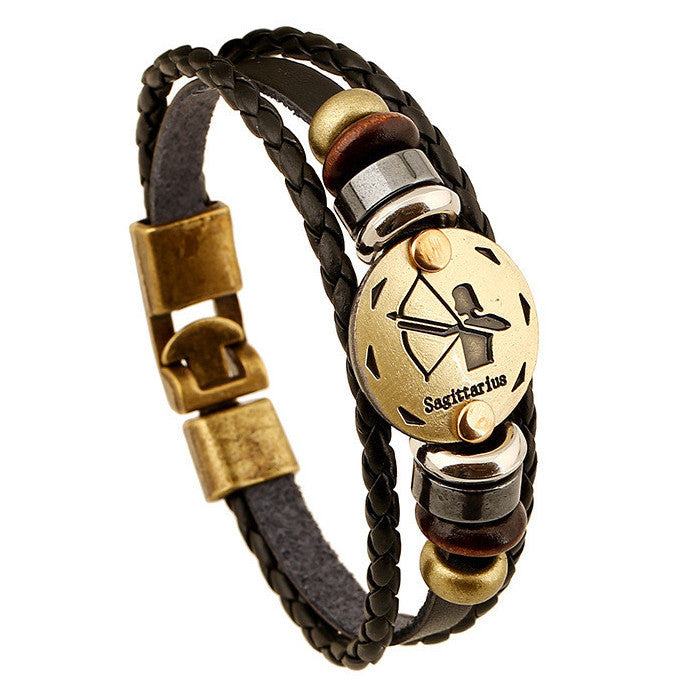 Zodiac Crystal Bracelets - Natural Zodiac Sign 8mm Gemstone Bead Bracelets  - Choose Your Sign (Zodiac Healing Bracelet, Birthstone Bracelet)