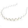 Zigzag Pear Crystal Hairband