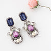 Oval Swirls Royal Earrings