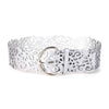 Floral Laser-Cut Wide Adjustable Belt