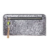 Sequined and Metal Tassel Clutch Bag