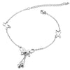 Butterfly with Tassel Anklet