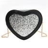 Shimmery Heart Sling Bag