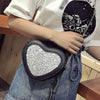 Shimmery Heart Sling Bag