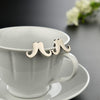 Moustache Collar Pin (Pair)