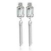 Chain Tassel Crystal Earrings
