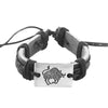 Zodiac Sign Leather Bracelet
