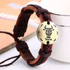 Zodiac Sign Constellation Leather Bracelet