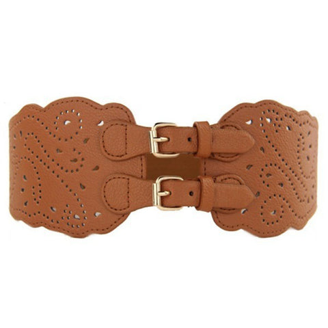 Double Buckle Corset Waist Belt