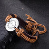 Yin and Yang Leather Bracelet