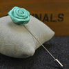 Blue Rose Shape Lapel Pin