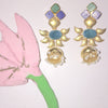 Floral Shimmer Jhumki Danglers