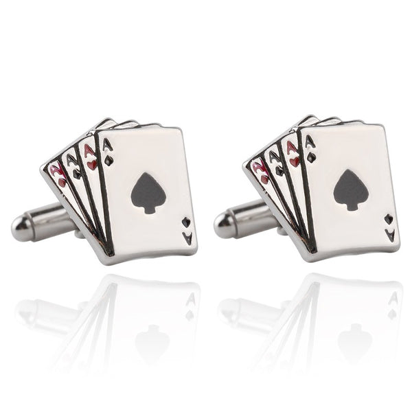 4 Aces Poker Cufflinks