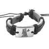 Zodiac Sign Leather Bracelet
