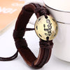 Zodiac Sign Constellation Leather Bracelet