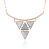 Multi Triangles Geometric Necklace