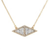 Double Triangle Blingg Necklace