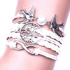 Multilayer Pigeon & Tree Rope Bracelet