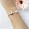 Two Stone Cones Cuff Bracelet