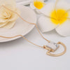 Square Marbled Pendant Necklace