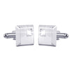 Crystal Edged Square Cufflinks
