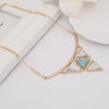 Multi Triangles Geometric Necklace