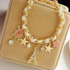 Eiffel Tower and Crystal Charms Bracelet